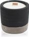 Ancient Wisdom Pot Concrete Soja Kaars - Zwart - Brandy Butter - 3 stuks