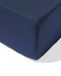 HEMA Drap-housse 90x220cm coton doux bleu foncé