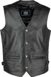 Urban 5884® - Billy - Leren - vest - heren - Zwart