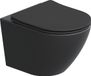 Guido Gusto Pietro Toilet suspendu - Noir mat - Softclose - 49x37x37cm
