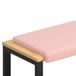 vidaXL - Coussin de banc - Sherpa - Tissu - Rose