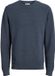 Jack & Jones Heren Trui Katoen Effen Ronde Hals Lange Mouw Regular Fit XXL Turbulence