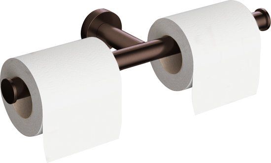 Hotbath Cobber Toiletrolhouder - Verouderd Messing - 28.5 cm