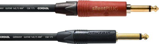 Cordial CSI 6 PP-SILENT Instrumentkabel - 6 m - Zwart