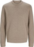 Jack & Jones Trui Jprblamilano Stitch Knit Crew Neck 12259666 Greige/melange Mannen Maat - S