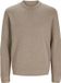 Jack & Jones Trui Jprblamilano Stitch Knit Crew Neck 12259666 Greige/melange Mannen Maat - S