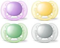 Philips AVENT SCF210/23 Ultra Soft Pacifier, Orthodontic, Multicolour, 6-18 Months, 2 Pack