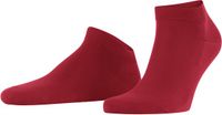 FALKE ClimaWool kort eenkleurig wol lyocell sneakersokken enkelsokken heren rood - maat 45-46
