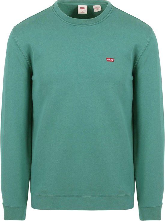 Levi's Sweater Logo Petrol Groen - Maat L - Heren