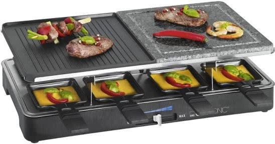 Clatronic RG 3518 Raclette Grill - 8 Personen - Zwart