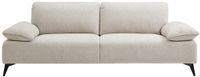 Vente-unique Driezitsbank in beige Chenille VIKEMA