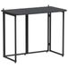 vidaXL Tuintafel, inklapbaar, zwart, 90 x 51 x 75 cm, polyrotan
