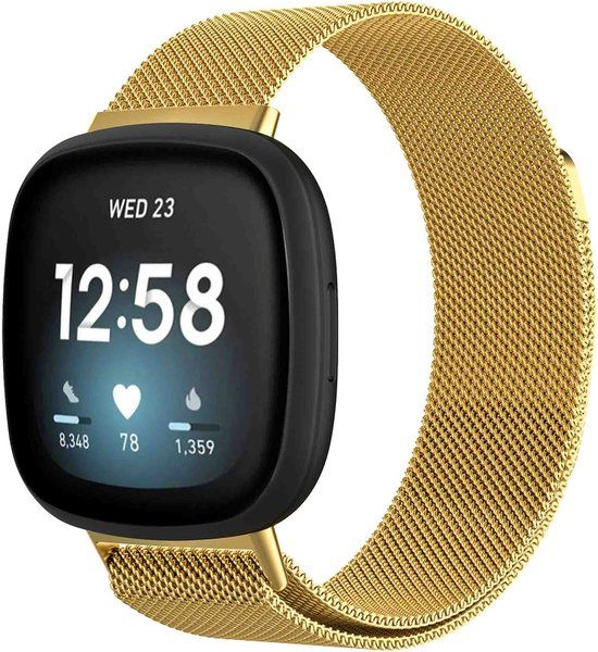 iMoshion Milanese Band for Fitbit Versa 3 - Gold - Size M