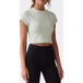 Calvin Klein T-shirt à manches courtes Seasonal Logo Baby Tee Phantom Green Taille : S