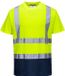 Portwest Tweekleuren T-shirt S378 - Geel/Marine - XXXL