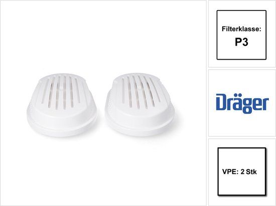 Dräger X-Plore 3300 P3 Filter Cartridges - 2 Pack
