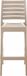 In And OutdoorMatch Barkruk Haskell - Beige