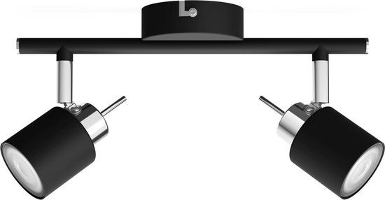 Philips Meranti Opbouwspot - 2-Lichts - Zwart