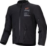 Alpinestars AMT-8 Stretch Drystar XF waterdichte motorfiets textieljas Zwart 4XL