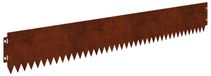 Bordure de pelouse avec bord supérieur replié 10 pcs 103x15cm
