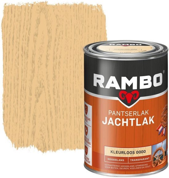 Rambo Pantser Jachtlak Transparant Hg Kleurloos 0000-0 25 Ltr