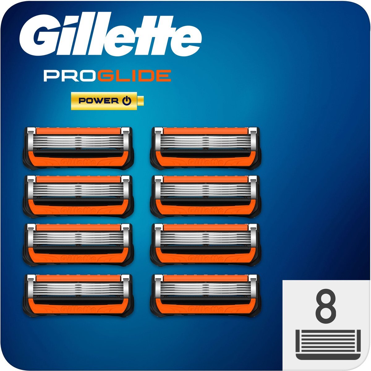 Gillette ProGlide Power - Scheermesjes Voor Mannen - 8 Navulmesjes