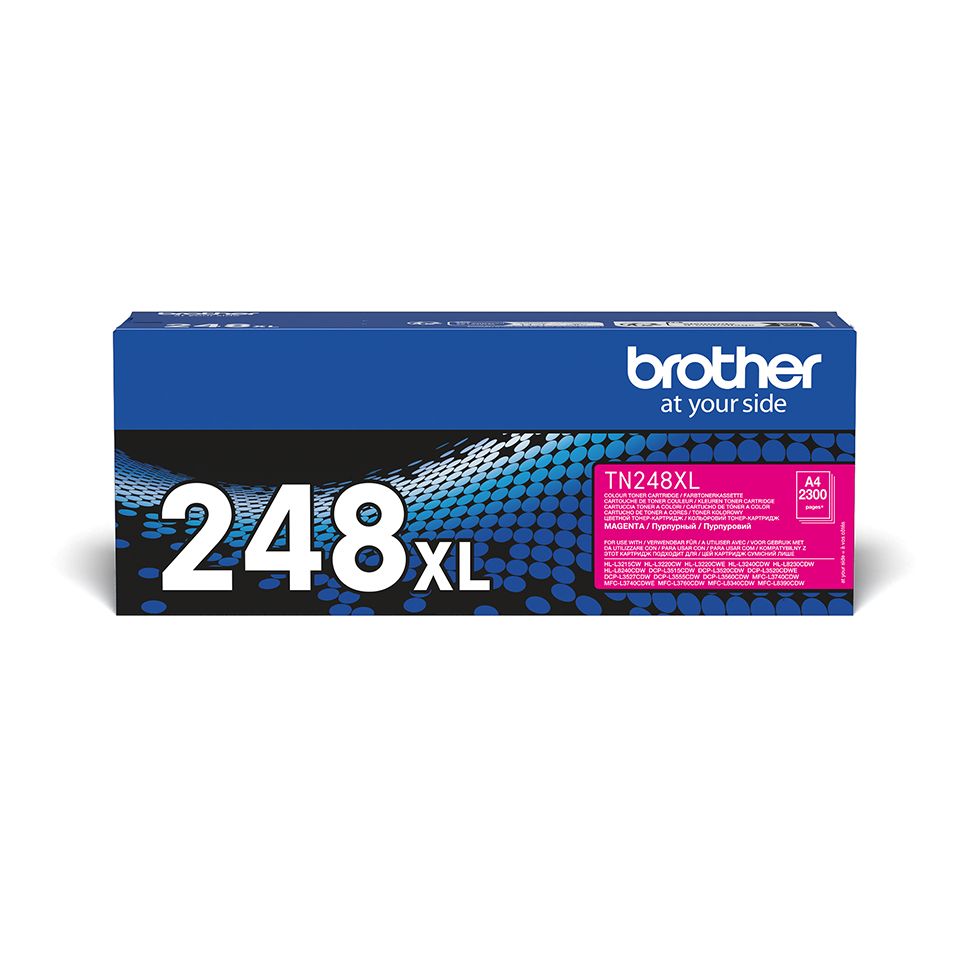 Brother TN-248XL Magenta Toner Cartridge - High Yield - Original