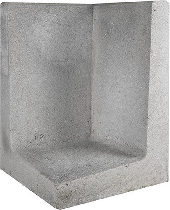 Gardenlux 2 stuks! L-Element hoek grijs