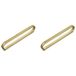 Amig - Pack of 2 Furniture Handles - 96/128 Mm - Brushed Gold - Made of Zamak - For Kitchen and Bathroom Furniture with a Modern Decorative Use - Mod. 841