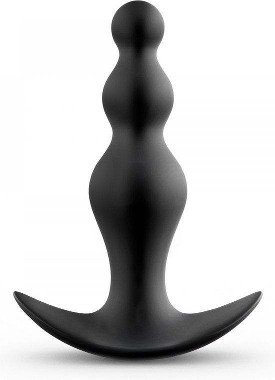 Dorcel Training Beads Geribbelde Buttplug Medium Zwart