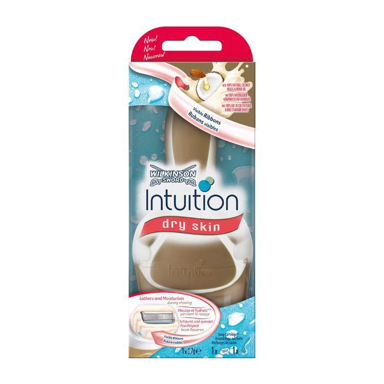Wilkinson Intuition Dry Skin Scheerapparaat - Paars - 4 Scheerbladen - Vrouwen