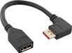 InLine Premium DisplayPort adapter - 90° haaks naar rechts - versie 1.4 (5K/8K 60Hz) / zwart - 0,15 meter
