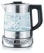 SEVERIN Bouilloire WK3473, 1 litre, 2200W, verre et acier inoxydable, température réglable, 5 programmes d'infusion