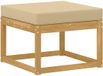 vidaXL Outdoor Hocker Massief Acaciahout Wit