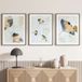 Lot de 3 affiches / posters triptyque - Fleurs - 3 affiches - 60x80 cm (cadres non fournis) - Bordure blanche