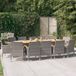 Prolenta Maison Exclusive Tuinset voor buiten, 13-delig, met kussens, grijs