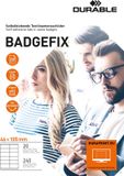 Durable 836302 Zelfklevend naamplaatje Badgefix, 46 x 105 mm, wit, 240 st.