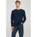 JACK & JONES ESSENTIALS pull fin tricot bleu foncé