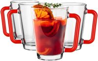 Glasmark Laura Rode Glazenset 4 stuks - 250ml - Glas - Rood