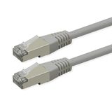 Roline patchkabel Cat.6 (klasse E), PoE, S/FTP (PiMF), grijs, 2 m