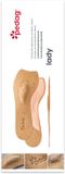 Pedag Lady inlegzool - Beige - Maat 38