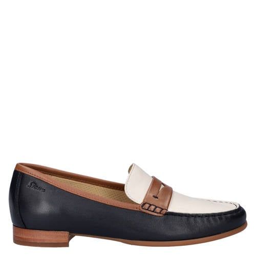 Sioux Rosikena leren loafers blauw/ecru