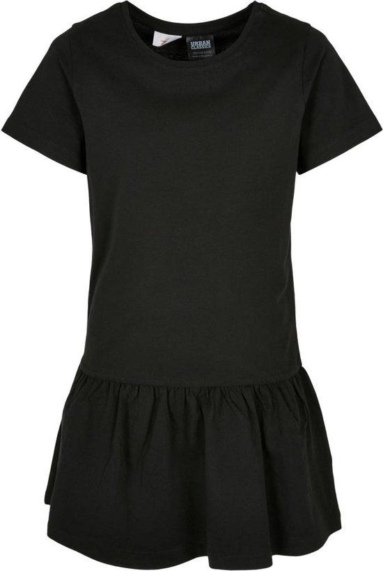 Urban Classics Girls Valance Tee Jurk - Kids 146/152 - Zwart