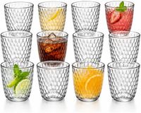 Bormioli Rocco Verres à boire Drops - verres à eau - transparent clair - verre - set 12x pièces - 290 ml