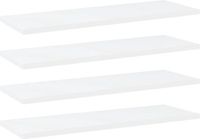 vidaXL Wandschappen 4 st 60x20x1,5 cm bewerkt hout wit