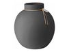 ERNST Vase en grès gris foncé 22 cm