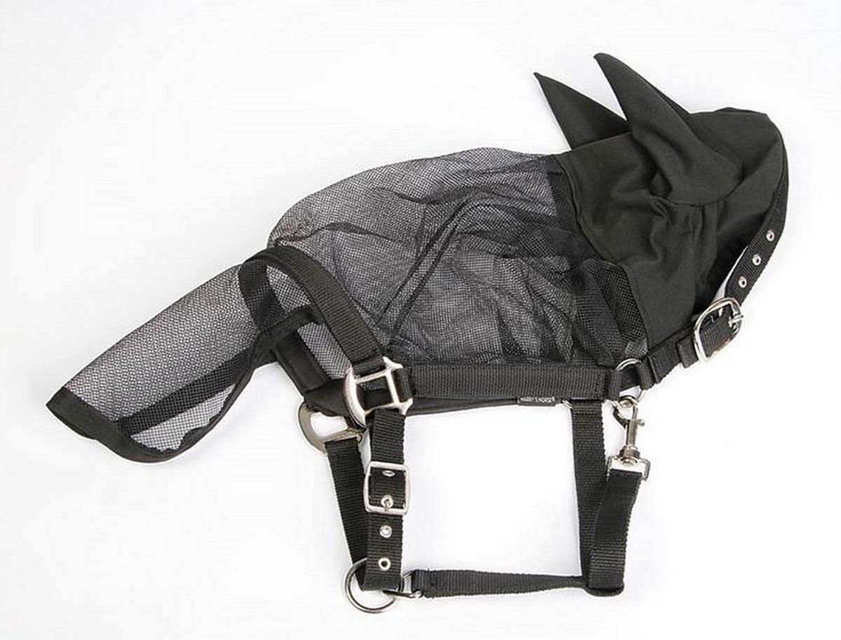 Harry's Horse Vliegenmasker Halster met oren - zwart