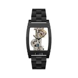 Earnshaw ES-8299-44 Heren Polshorloge Automatisch Zwart Staal Transparante Wijzerplaat