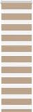 vidaXL Zebrajaloezie 40x100 cm stofbreedte 35,9 cm polyester zandbruin