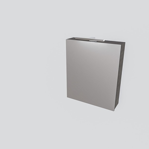 Mondiaz CUBB spiegelkast 60x70x16cm kleur dark brown met 1 deur PC75341345
